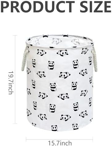 Round Laundry Basket Storage Bins Nursery Hamper Gift Baskets - Image 2
