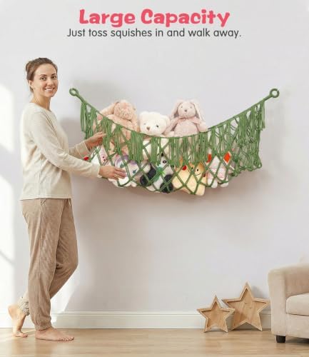 Stuffed Animal Net Hammock, Save Space Eliminate Clutter - Image 3