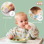 KIIS Disposable Baby Bibs, Waterproof Smock Bibs, Full Coverage - Image 4