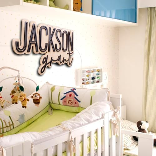 Personalized Wooden Name Sign, Nursery Decor, Nursery name sign - Image 2