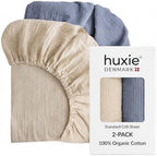 Crib Sheets, 100% Organic Cotton Muslin by huxie