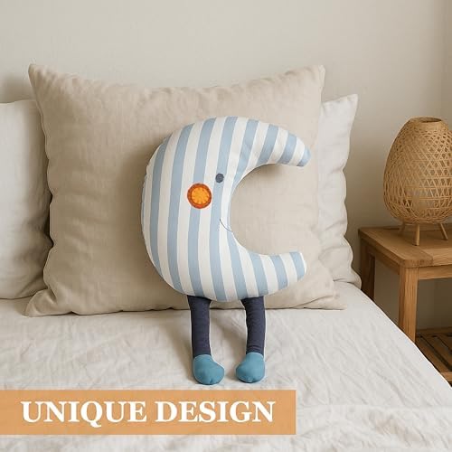 Crescent Moon Pillow – Boho Nursery Decor & Celestial Room Accent – Handmade - Image 4