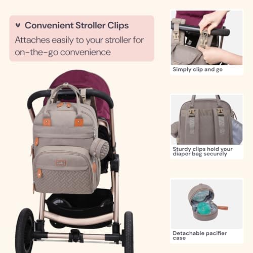 BabbleRoo Diaper Bag Backpack - Image 6