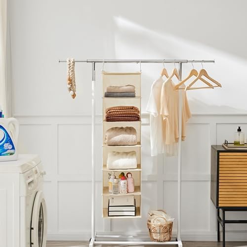 MAX Houser 2 Pack 6 Tier Foldable Hanging Closet Organizer - Image 4