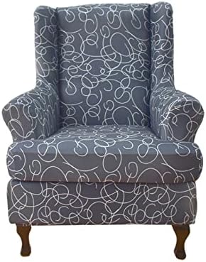 NILUOH Wingback Chair Covers 2-Piece, Armchair Slipcovers by NILUOH
