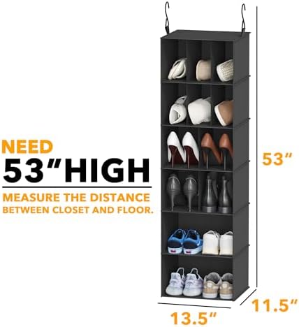 SpaceAid 2 Pack Hanging Closet Organizer and Storage - Image 2