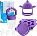 3-in-1 Baby Food & Fruit Feeder Set – Breastmilk Popsicle Mold by Gedebey