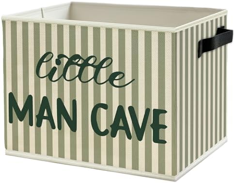 Little Man Cave Boys Storage Bins Box by Unknown