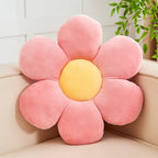 Kcvvcr Pink Flower Pillow, 19.6" Cute Flower Shaped Floor Pillow, Aesthetic by Kcvvcr