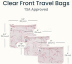 Tiny Twinkle Diaper Bag Organizing Pouches|3 Pack Mess-Proof Clear Front Travel - Image 4