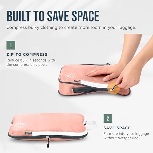 TRIPPED Travel Gear Large Compression Packing Cubes 7-Piece Set - Image 5