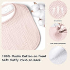 Susurration Muslin Baby Drool Bibs 10Pack Soft Square Adjustable Bandana Bibs - Image 2