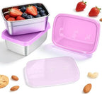Tanjiae 3-Pack Stainless Steel Snack Containers by Tanjiae