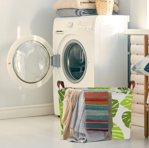 Rectangle Green Storage Basket, Clothes Basket - Image 4