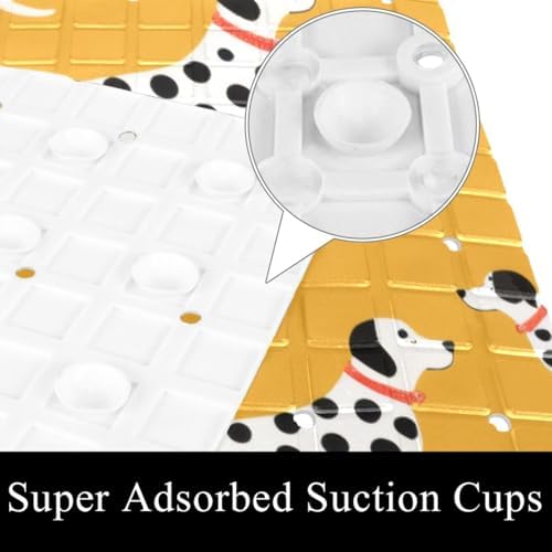 Bath Tub Shower Mat, Washable Bathtub Floor Mats, Suction Cups and Drain Holes - Image 3
