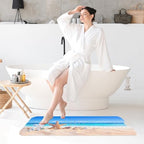 Bathtub Shower Mat 40X16 Inch, for Toddler, Beach Golden - Image 7