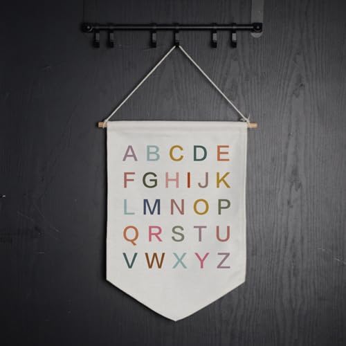 Rainbow Alphabet Banner Wall Hanging, ABC Educational Poster - Image 4