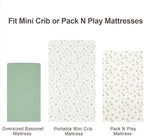 david's kids 3 Pack Mini Crib Sheets, Soft Breathable Premium Pack N Play Sheets - Image 7