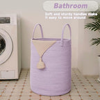 JMvicyroam 80L Cotton Rope Laundry Basket Hamper - Image 5
