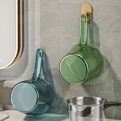 Transparent Water Scoops Plastic Water Ladle Long Handle Water Spoon Bath Ladle - Image 6