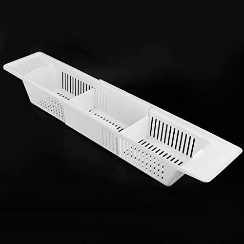 Multi Purpose Bath Toy Storage Basket and Shower Caddy, Retractable Bathtub - Image 3