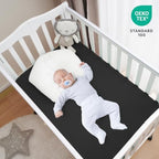 david's kids Waterproof Mini Crib Sheets, 2 Pack Ultra Soft Breathable Mini - Image 2