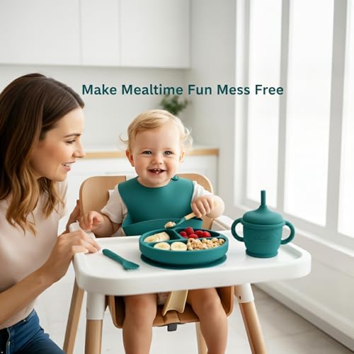 Silicone Baby Feeding Set, Baby plates and bowls Set - Image 3