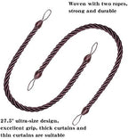 BEL AVENIR Curtain Tiebacks Ropes Tie-Backs, Handmade Holdbacks - Image 3
