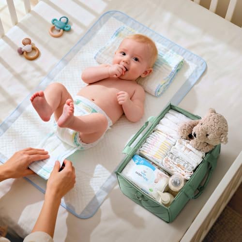 Baby Essentials Diaper Caddy Organizer – Portable Storage Basket - Image 5