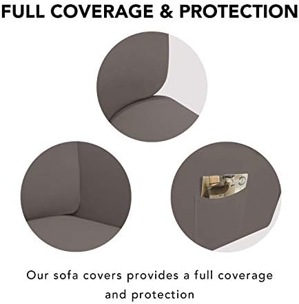 PureFit Stretc Recliner Chair Covers Fleece Soft Couch Covers - Image 3