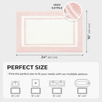 GRANNY SAYS Pink Bathroom Rug, Cute Bath Mat - Image 3