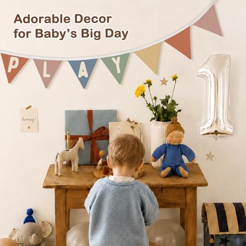 Playroom Decor, Play Sign Wall Pennant Banner Flags 5.5Ft - Image 6