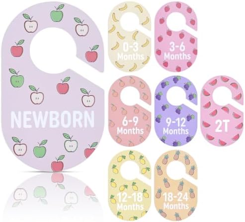 INFANZIA Baby Closet Dividers 8-Pack, Double-Sided PP Plastic - Image 2