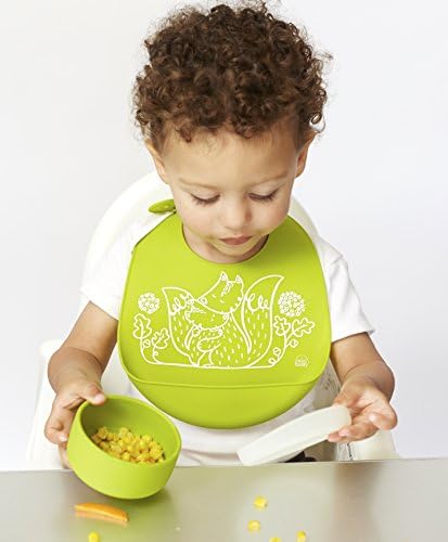 modern-twist Bucket Bib 100% plastic free silicone, waterproof, adjustable - Image 4