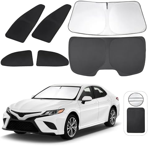TINGLU Window Shades for Toyota Camry 2018-2024 Accessories Car Side Full by TINGLU