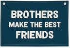 Brothers Make The Best Friends Banner, Boys Room Decor, Toddler Boy Linen by Wheatwin