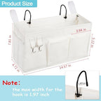 Bedside Caddy, Bedside Storage Bag Hanging Organizer - Image 4