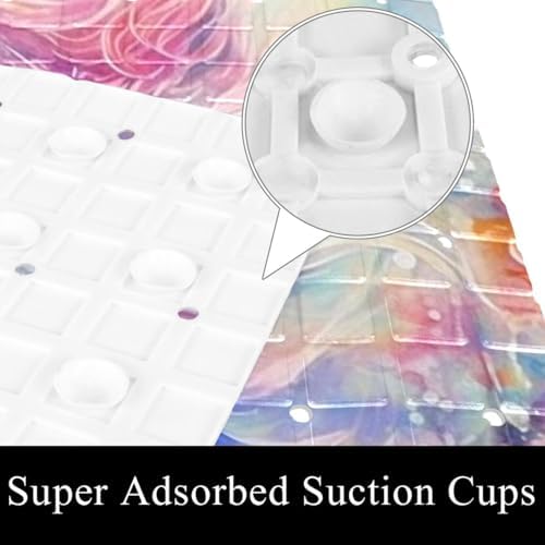 Non Slip Bathtub and Shower Mat 26.8x15.1 inch, Bath Mat - Image 3