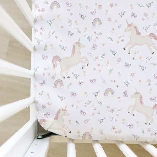 Sorrel + Fern Baby Crib Sheets Neutral, Fitted 2-Pack - Image 4