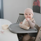 mushie Silicone Baby Bib | Adjustable Fit Waterproof Bibs - Image 3