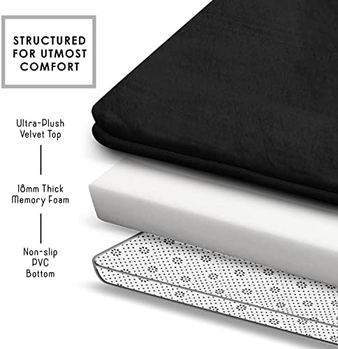 Clara Clark Bathroom Rugs, Velvet Memory Foam Bath Mat, Machine Washable Bath - Image 6