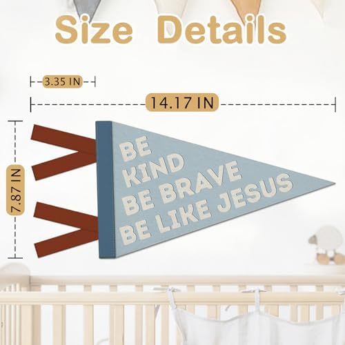 Christian Nursery Decor, Be Kind Brave Be Like Jesus - Image 7