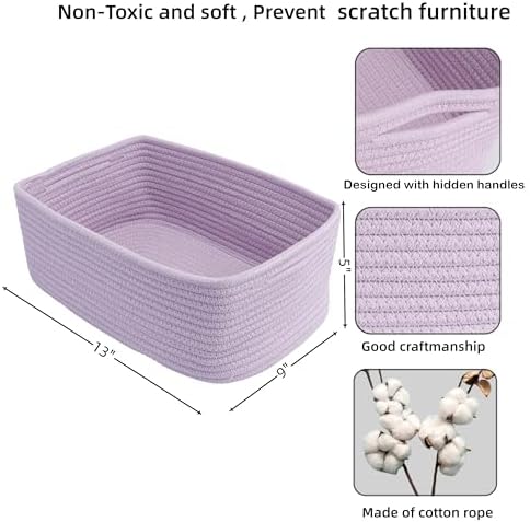 XUANGUO Small Woven Storage Baskets - Image 2