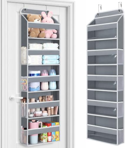 LAMU Over the Door Organizer, Large Capacity Behind the Door Storage by YourHome-OrganizationHelper
