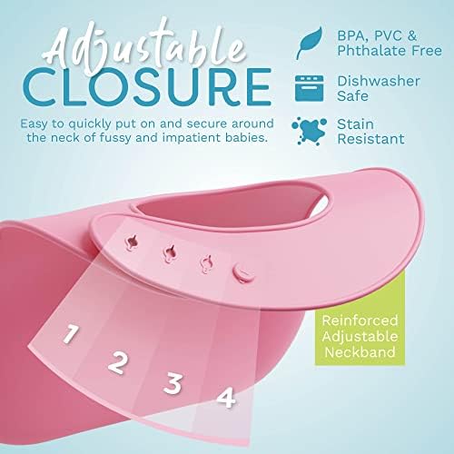 Silicone Bibs for Babies with Food Catcher - Image 4