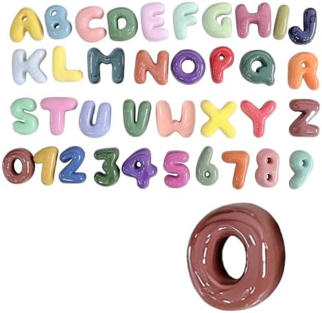 4 Inch Gypsum Letter or Number for Wall Decor, Single Alphabet or Digit for by Train2decor