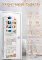 TAHAVICE 1 Pack Over The Door Storage Organizer - Image 5