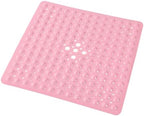 Anti-Slip Bathtub Shower Mat 21×21 Inch Opaque Pink by ERASILKEN-X
