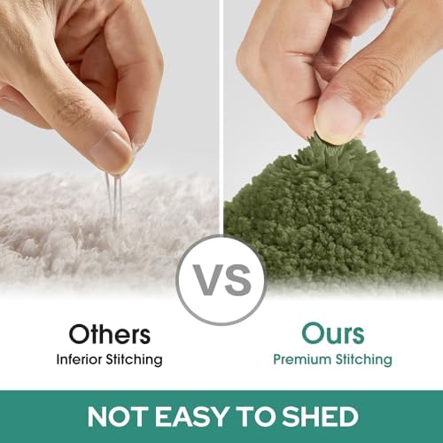 HOMEIDEAS Bathroom Rugs Sets 2 Piece, Super Soft and Absorbent Non Slip - Image 6