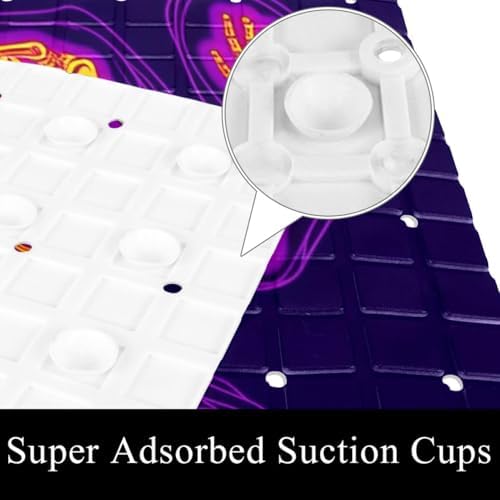 Shower Mat Non Slip, Neon Skeleton Anti Slip Bath Mat - Image 3